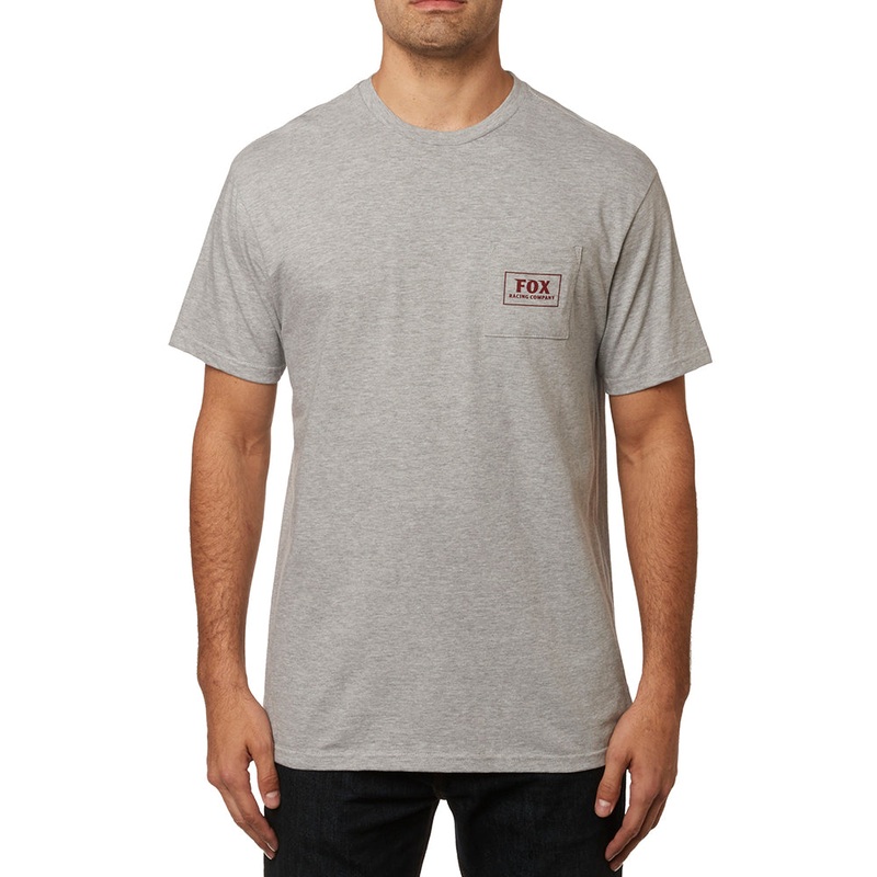 FOX HEATER SS POCKET TEE [HEATHER GREY] XXL