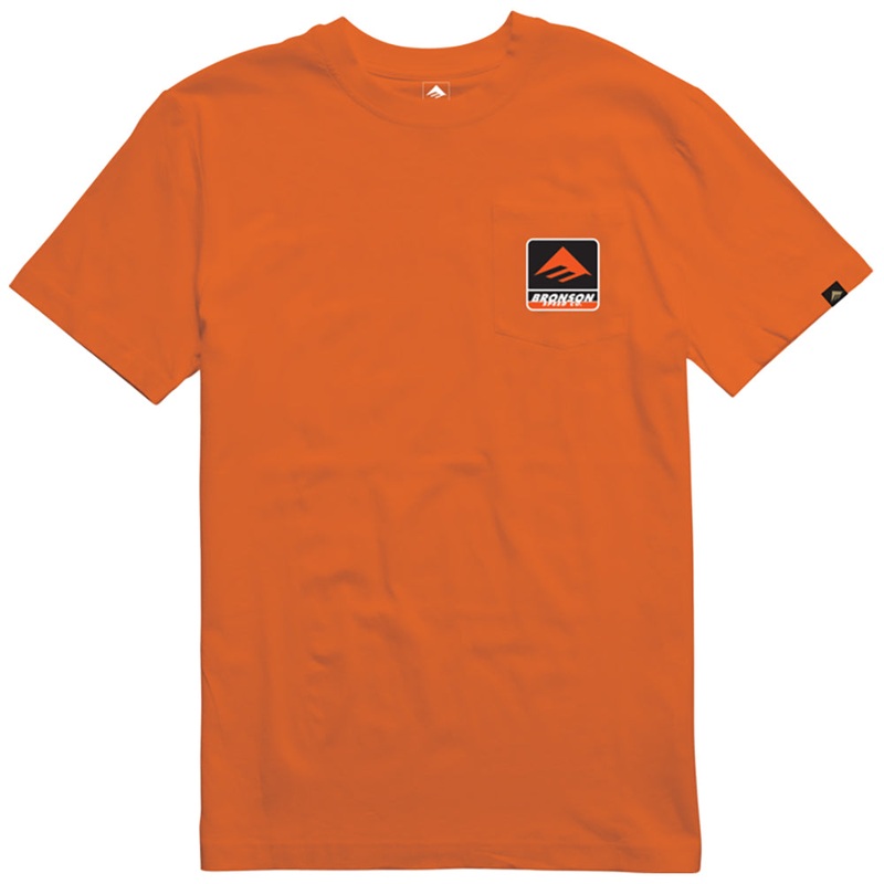 EMERICA BRONSON POCKET TEE [ORANGE]