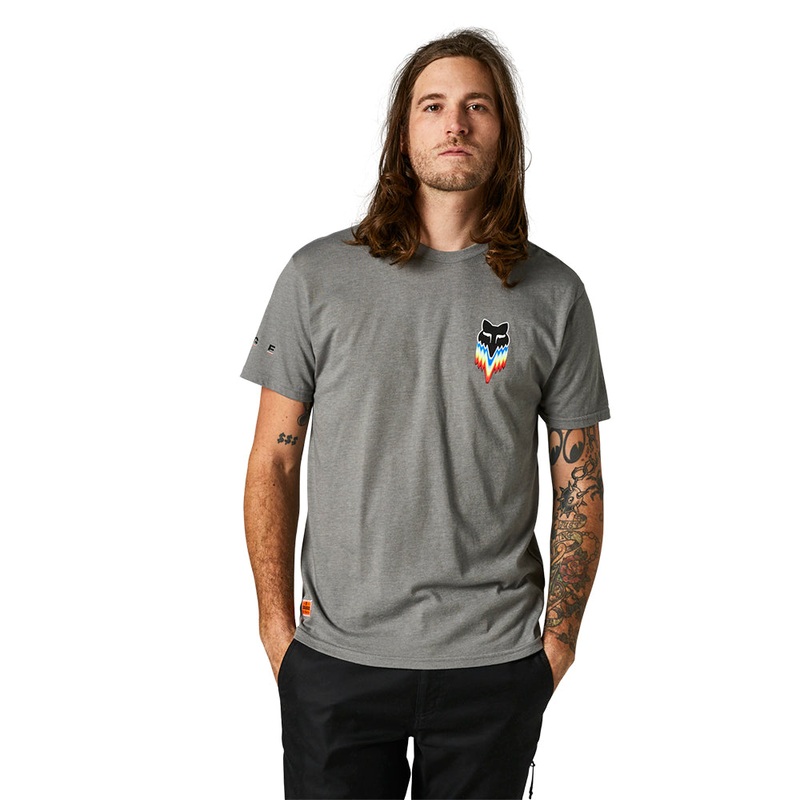 FOX RELM SS PREMIUM TEE [HEATHER GRAPHITE] S