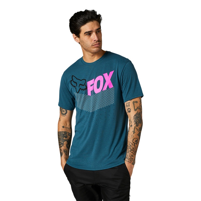 FOX TRICE SS TECH TEE [SLATE BLUE]